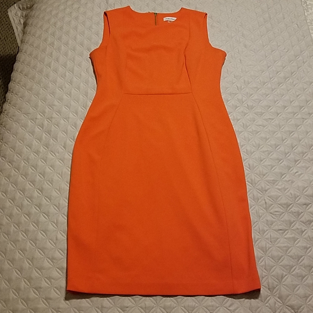 Orange Sheath Dress